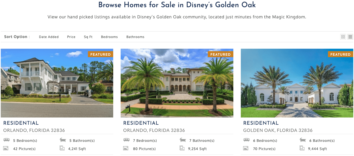 Disney Golden Oak Real Estate Opportunities